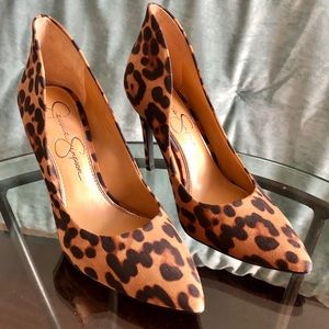 Jessica Simpson Parthenia Cheetah Print Heels